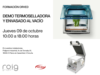 demostración técnica de termoselladora y equipos de envasado
